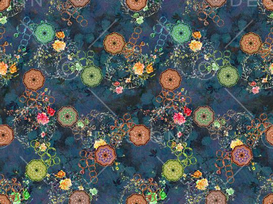 复古印花华亿平台图片