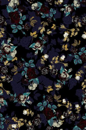 连衣裙印花华亿平台图片