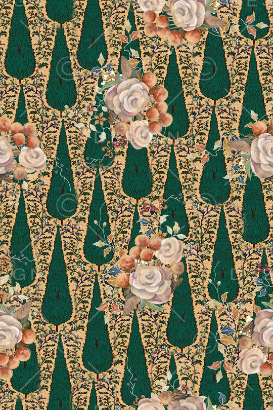 复古印花华亿平台图片