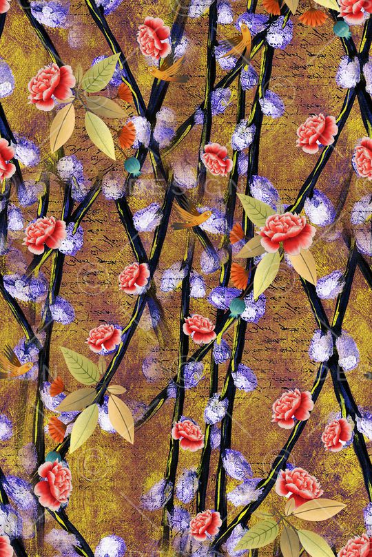 复古印花华亿平台图片