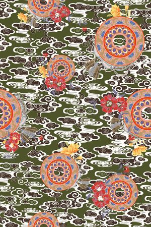 香云纱印花华亿平台图片