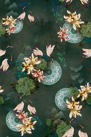 香云纱印花华亿平台图片