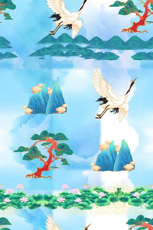 荷花印花华亿平台图片