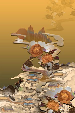 真丝印花华亿平台图片