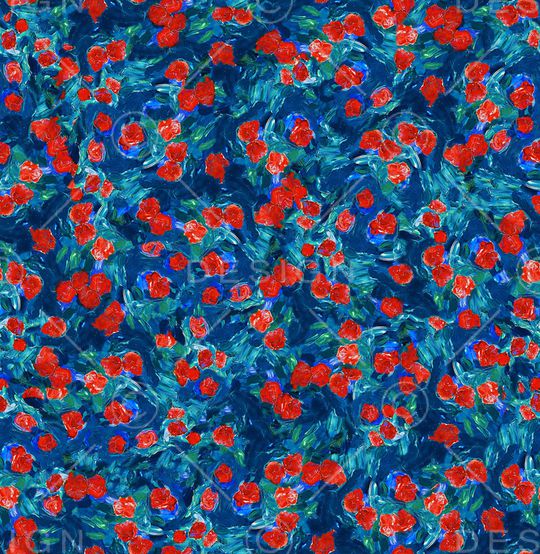 连衣裙印花华亿平台图片