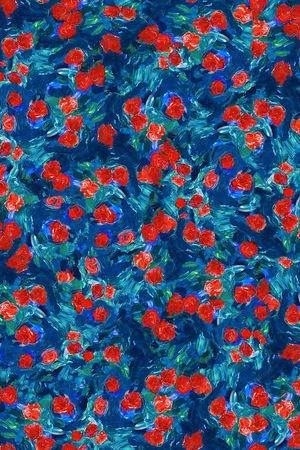 连衣裙印花华亿平台图片