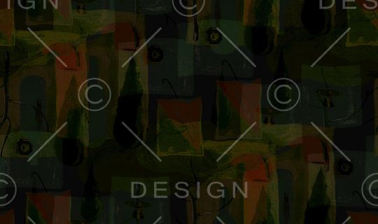 几何花卉印花华亿平台图片