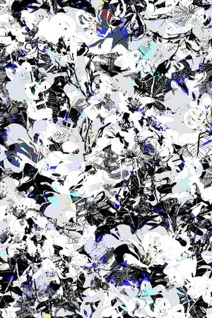 几何花卉印花华亿平台图片