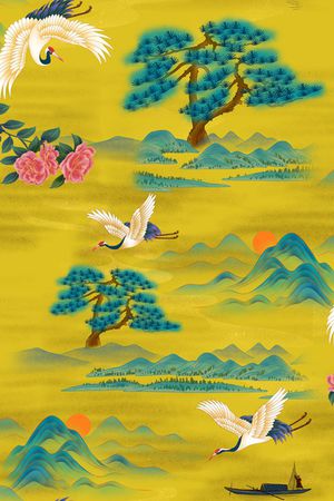 连衣裙印花华亿平台图片