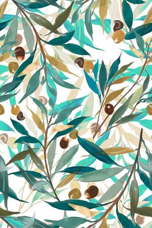 绿植树叶印花华亿平台图片