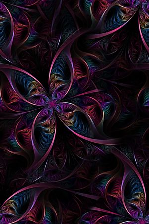 几何花卉印花华亿平台图片