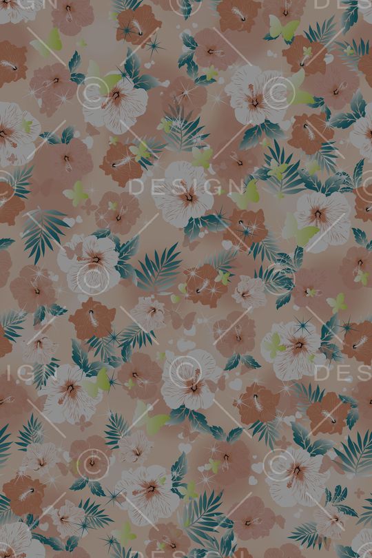 绿植树叶印花华亿平台图片