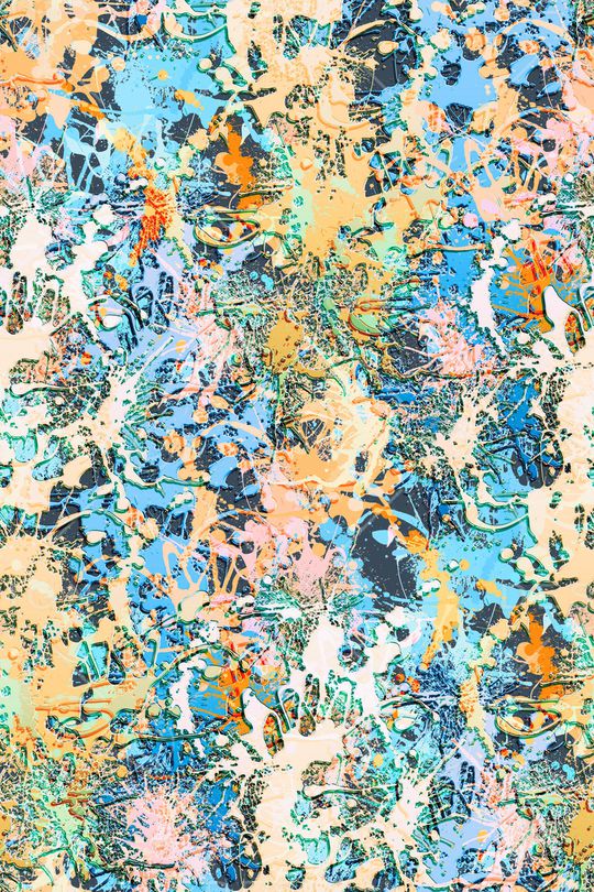 抽象男装印花华亿平台图片