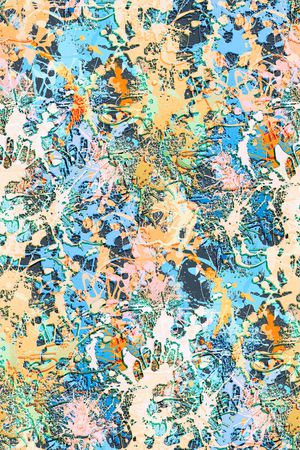 抽象男装印花华亿平台图片