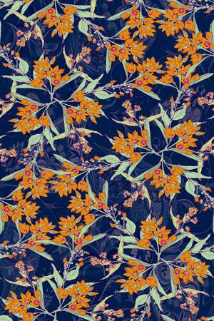 绿植树叶印花华亿平台图片