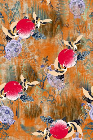 几何印花华亿平台图片