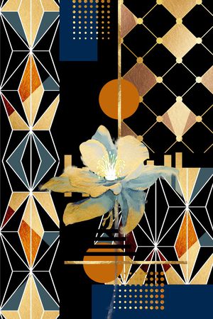 连衣裙印花华亿平台图片