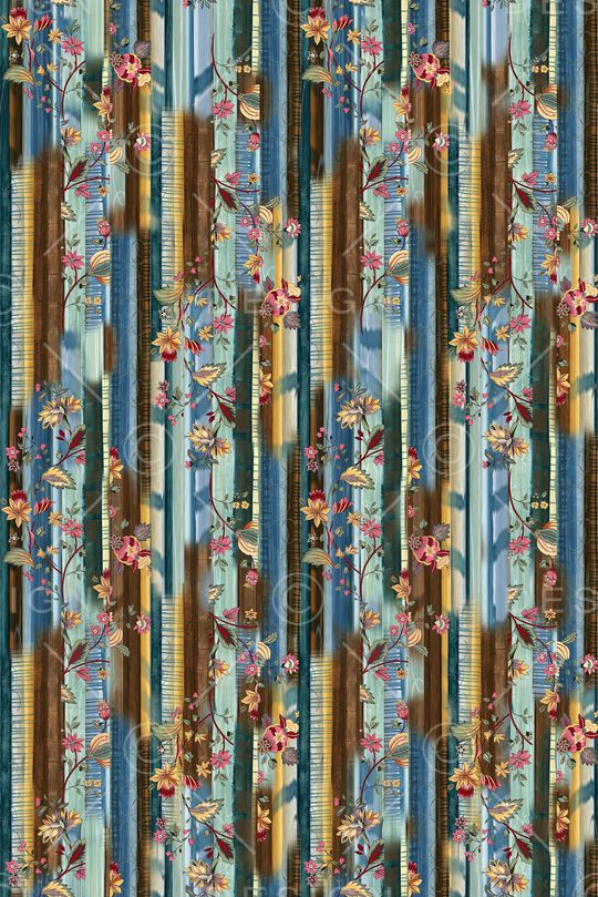 连衣裙印花华亿平台图片