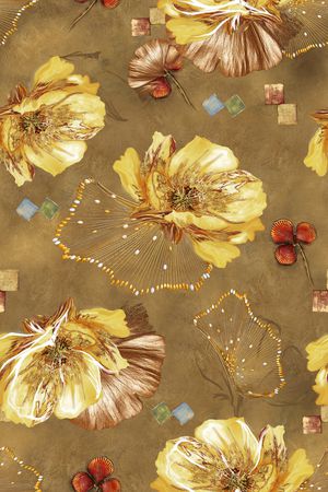 连衣裙印花华亿平台图片