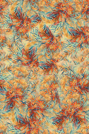 连衣裙印花华亿平台图片