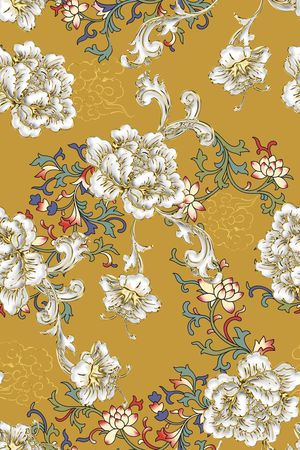 连衣裙印花华亿平台图片