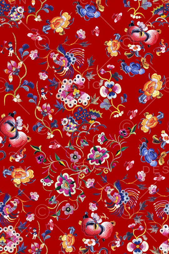 旗袍印花华亿平台图片