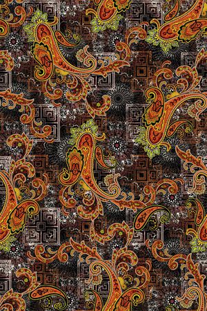 佩斯利印花华亿平台图片