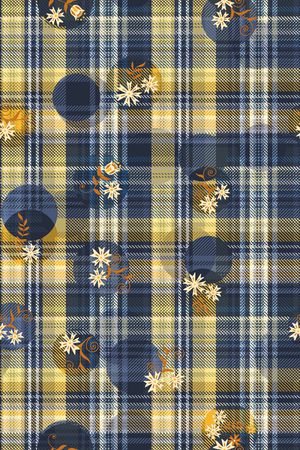 格子印花华亿平台图片