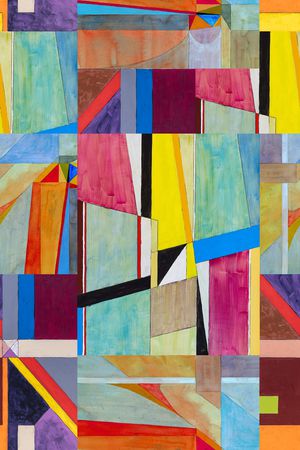 几何印花华亿平台图片