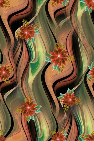 连衣裙印花华亿平台图片