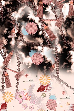 连衣裙印花华亿平台图片