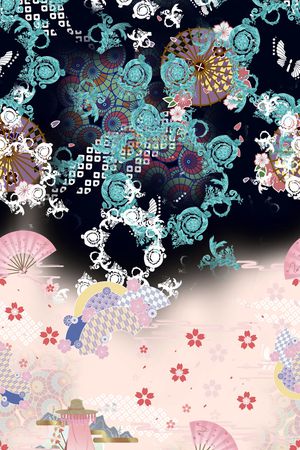 连衣裙印花华亿平台图片