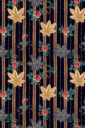 连衣裙印花华亿平台图片