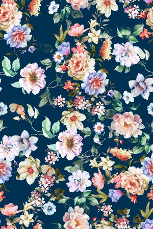 满版散花印花华亿平台图片