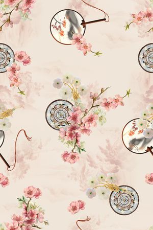 女装定位花印花华亿平台图片