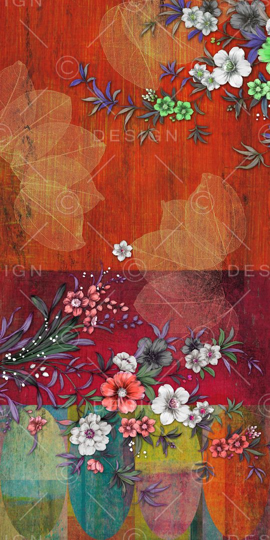 树枝印花华亿平台图片