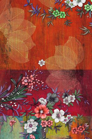 树枝印花华亿平台图片