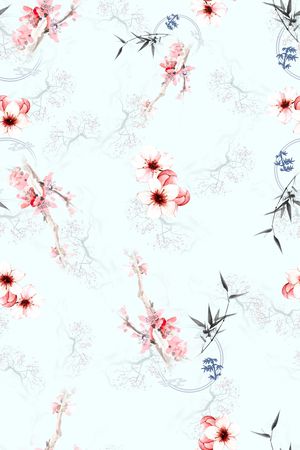 连衣裙印花华亿平台图片