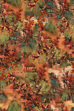 旗袍印花华亿平台图片