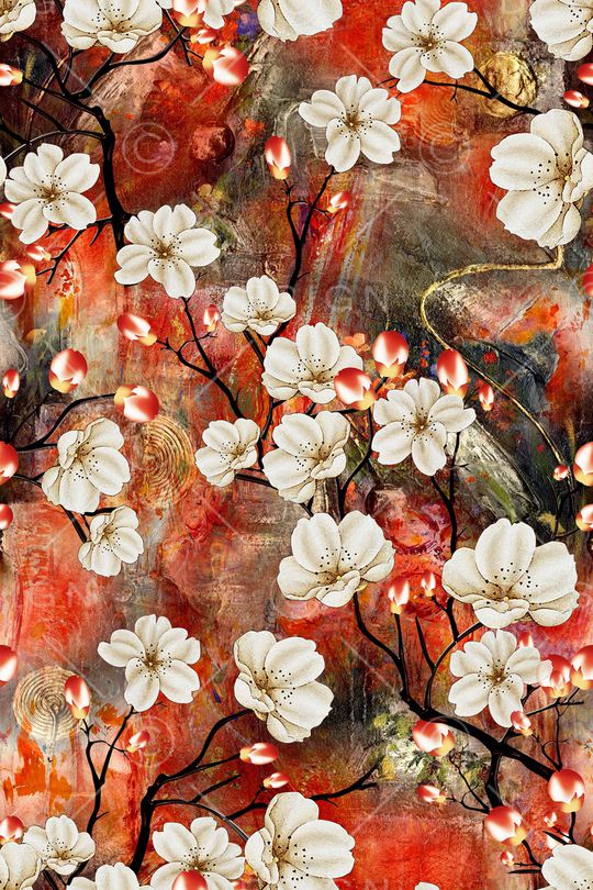 连衣裙印花华亿平台图片