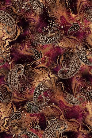 佩斯利印花华亿平台图片