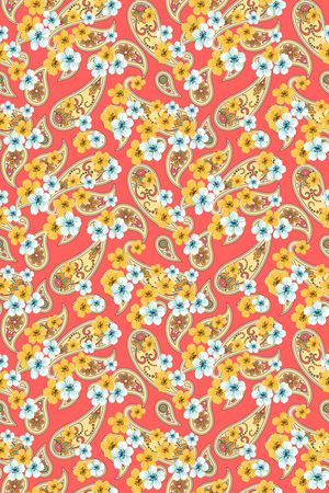 佩斯利印花华亿平台图片