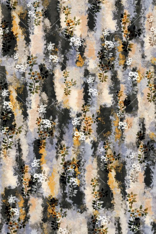 连衣裙印花华亿平台图片