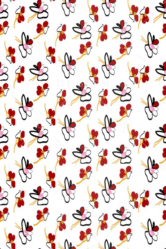 连衣裙印花华亿平台图片