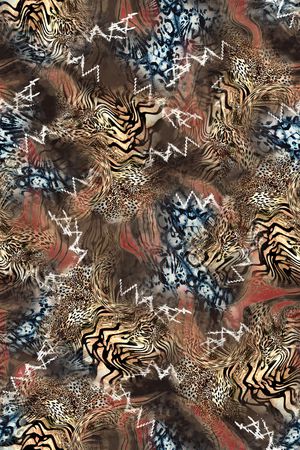 豹纹印花华亿平台图片