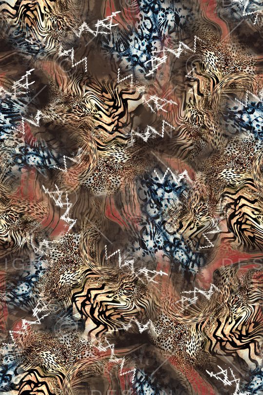 豹纹印花华亿平台图片