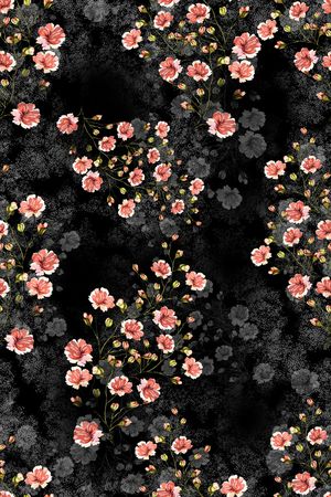 连衣裙印花华亿平台图片