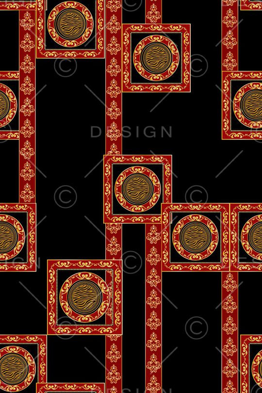 几何印花华亿平台图片