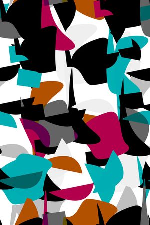 抽象男装印花华亿平台图片