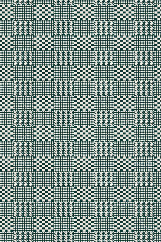 千鸟格印花华亿平台图片